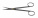 Ножницы Metzenbaum, черное покрытие, микрозубцы, изогнутые, длина 14,5 см